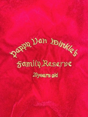 Pappy Van Winkle 20 Year Red Velvet Drawstring Bag