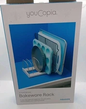 StoreMore Adjustable Bakeware Rack, Cookie Sheet Baking Pan and Tray Organize...