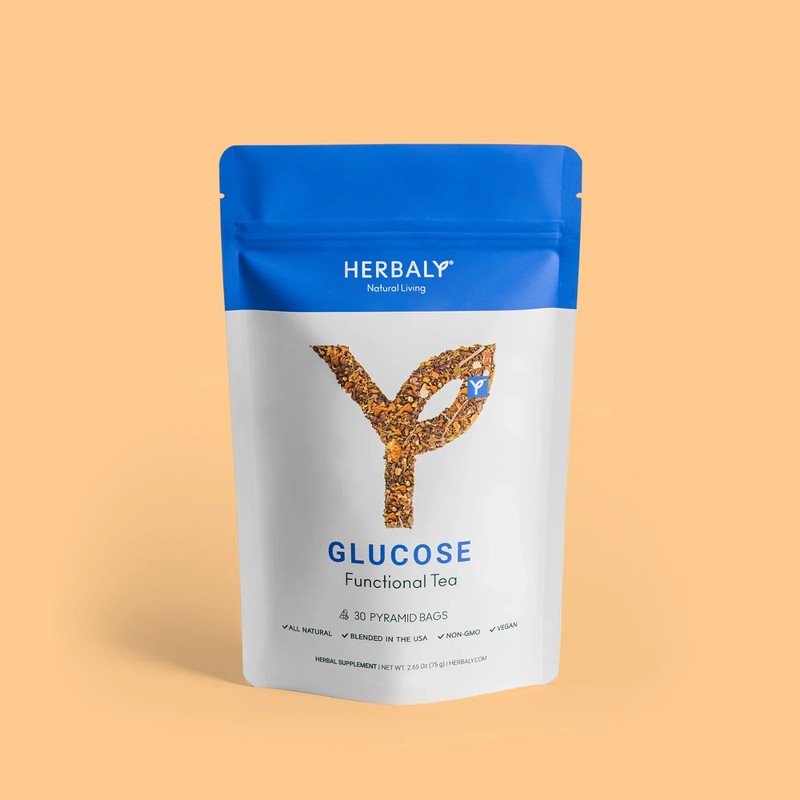 NEW HERBALY Glucose Functional Tea  Organic Blood Sugar Wellness