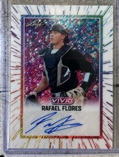2025 Leaf Vivid Baseball Rafael Flores Autograph White Shimmer Parallel SP #1/5