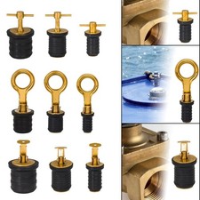 Brass Handle Drain Plug Easy Installation Boat Drain Plug for Yachts