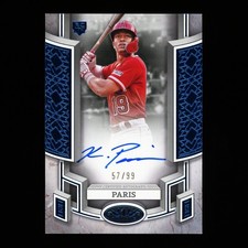 2024 Topps Tier One Kyren Paris Rookie Auto Blue Angels 57/99 #BOA-KP