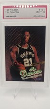 1997-98 Fleer Ultra #131 Tim Duncan Rookie San Antonio Spurs PSA 9