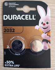 Duracell CR2032 3V Lithium Coin Battery Key Fob Remote Scale BL DL Pack of 2