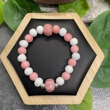 Handmade Ceramic Bead Beaded Stackable 6  Plus Stretch Bracelet New B27