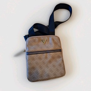 GUESS Vezzola Smart Crossbody Flat Bag Umhängetasche Tasche Coffee hellbraun Neu