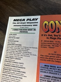 Mega Play Sega Video Game Magazine Star Trek Deep Space Nine Vol 5 No 6