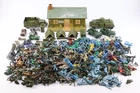 Vintage Marx Tin US Army Training Center With HUGE Soldiers & Extras LOT