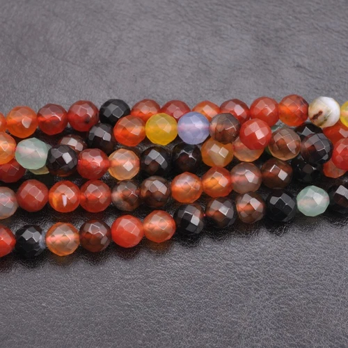 Wholesale Natural Gemstone FACETED Round Spacer Loose Beads 4MM 6MM 8MM 10MM - Picture 119 of 135