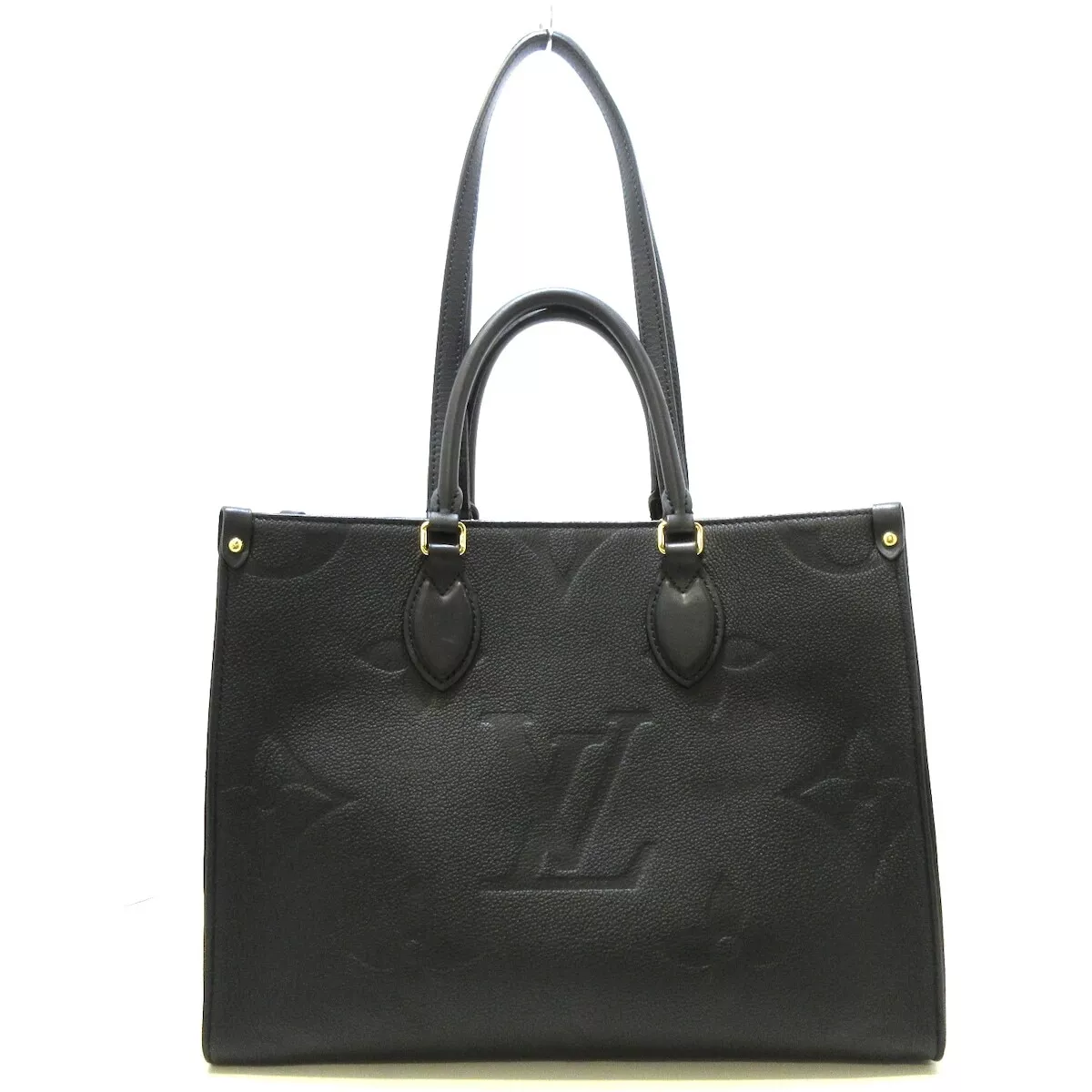 Auth LOUIS VUITTON Onthego MM M45595 Noir Monogram Empreinte RFID