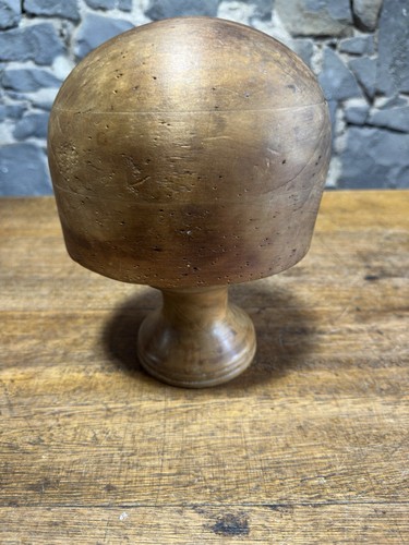 Vintage Antique Wood Millinery Hat Block With Stand “Godfrey’s Of Melbourne “ - Picture 4 of 7