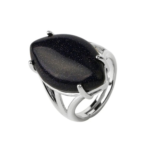 4Pcs Reiki Healing Energy Crystal Natural Stone Horse Eye Ring Accessories - Picture 9 of 26