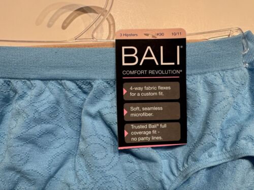 NWT Bali Comfort Revolution Hipster Panties AK90 Size 10/11 3 Pairs - Picture 3 of 5