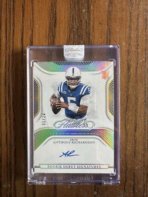 Flawless Anthony Richardson Rookie Debut Signatures 1/20 Colts FIRST ON PRINT
