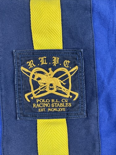 Vintage Polo Ralph Lauren Iconic Rugby Color Block Shirt XXL Sportsman Crest - Picture 3 of 14
