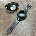 Vintage Style Large Pocket Watch Leather Wrist Strap/Band Protective Cover #B600
