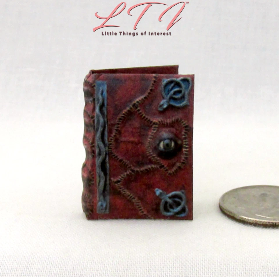 Libro ilustrado legible en miniatura escala 1:12 HOCUS POCUS LIBRO DE HECHIZOS Foto 2 de 4