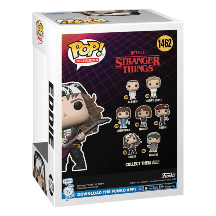 Stranger Things 4 - Eddie with Guitar (Finale) Metallic Pop