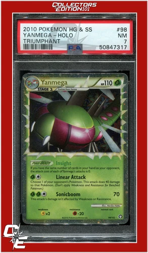 Triumphant 98 Yanmega Holo PSA 7