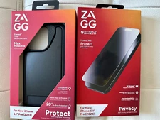 ZAGG IPHONE 15 PRO Everest Snap Kickstand  WITH ZAGG Glass Elite Privacy 360
