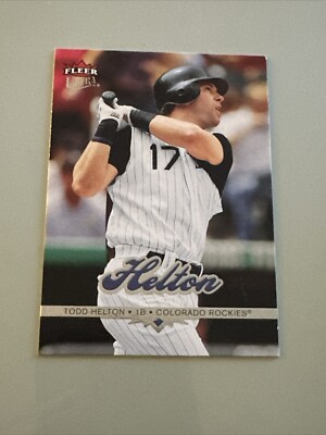 Vtg 2006 Fleer Ultra #145 TODD HELTON Col Rockies 1B 2024 MLB HOF Vols QB NM/Mt