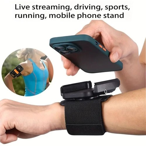 360 Rotation Armbands Phone Holder for iPhone/Samsung/Xiaomi Running - Photo 3 sur 12