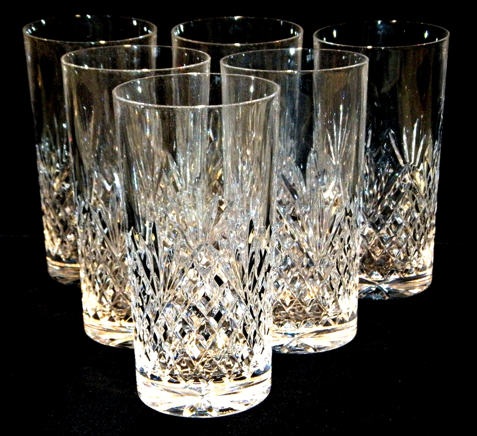 GALWAY CRYSTAL "Clifden" (New Style) Highball Glasses. Six are Available eBay
