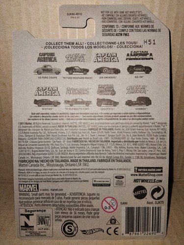 Hot Wheels 2015 Captain America 6 of 8 RARE HTF - Picture 11 of 13