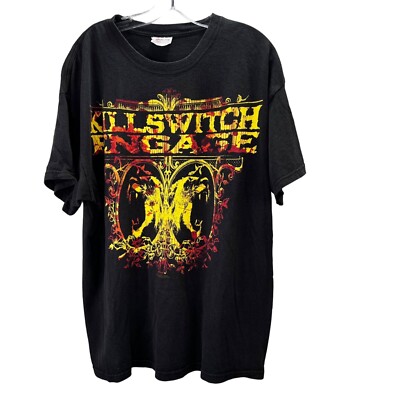 Killswitch Engage T Shirt Band Concert size XL Men Black Crewneck Graphic