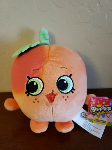 CUTE Shopkins APRIL APRICOT 5" Orange Plush Stuffed Animal Toy - 第 1/3 張圖片