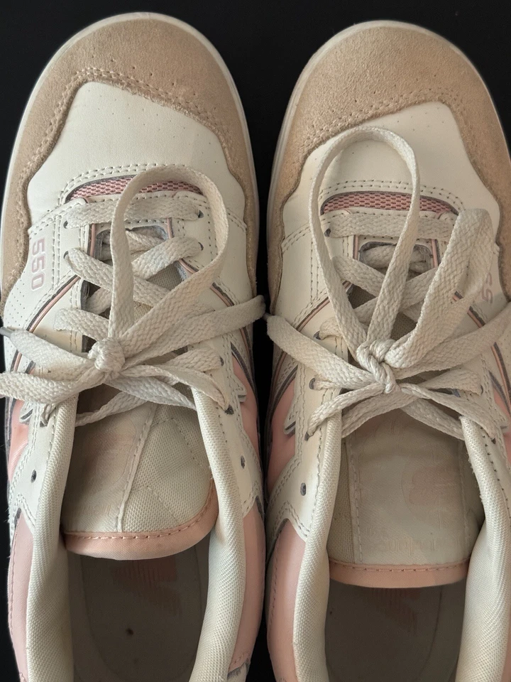 Size 8.5 - New Balance 550 Pink Sand White W - Image 4 of 4