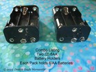 (2) 6 Aa battery holder fits Tesoro Stingray, Whites & other Metal Detectors