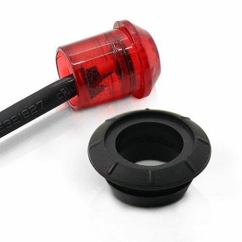 10X Mini 3/4" Round Side 3LED Marker Trailer Car Bullet Light Waterproof Red 12V - Picture 10 of 12