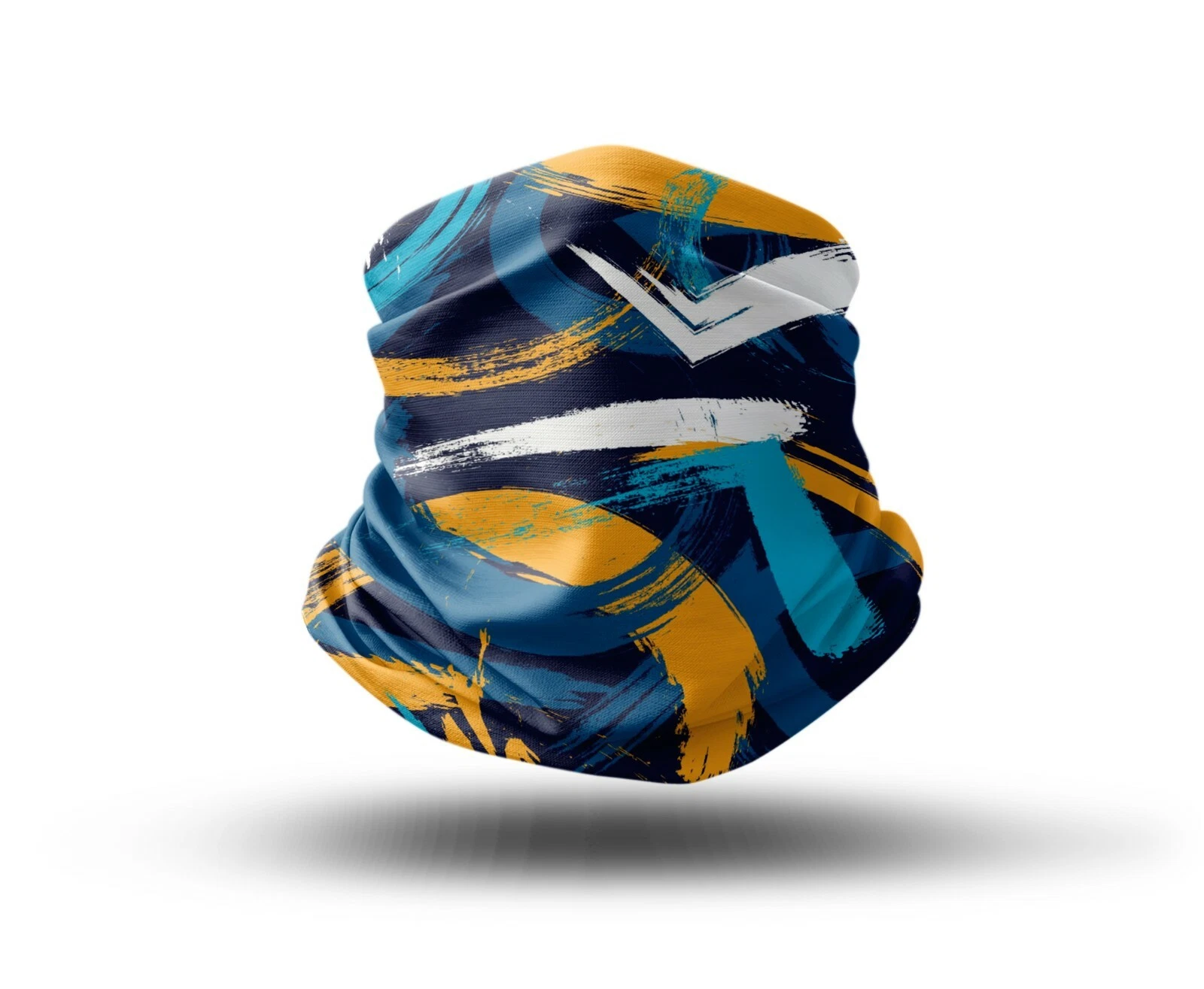Washable Fabric Face Cover Neck Gaiter Print Artistic Lines Design EU Made