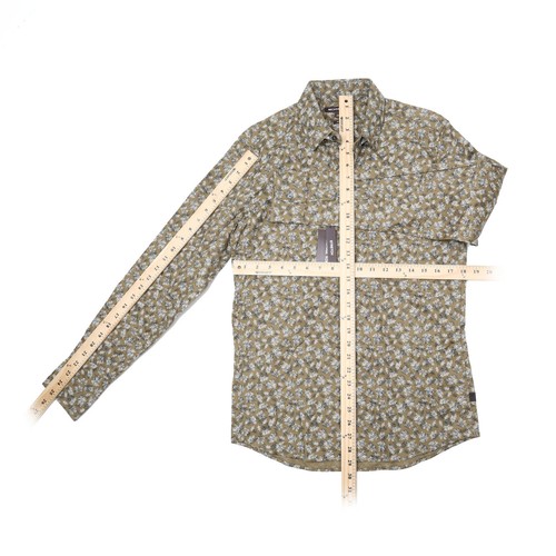Michael Kors Men's Slim-Fit Stretch Floral Button-Up Shirt Multi Size S 4899 - Picture 2 of 2