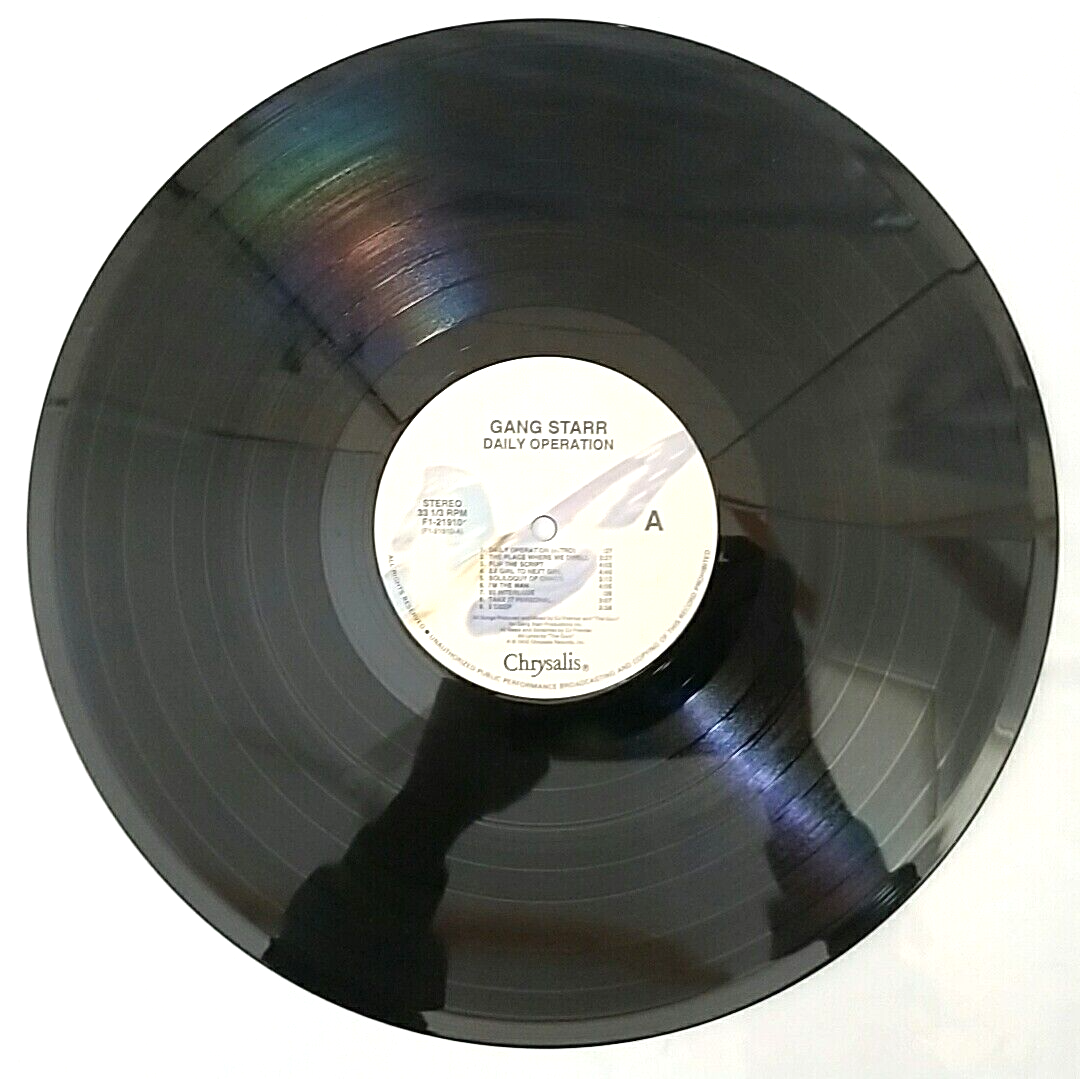 LP) Gang Starr ‎– Daily Operation, US OG Press, F1-21910, Album