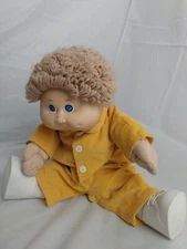 Vintage Cabbage Patch Doll #3 P Tag Oatmeal Loops Corduroy Suit Coleco 1985
