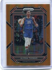 2023 Panini Prizm WNBA ALYSSA THOMAS #65 ORANGE PRIZM 65/99 CONNECTICUT SUN