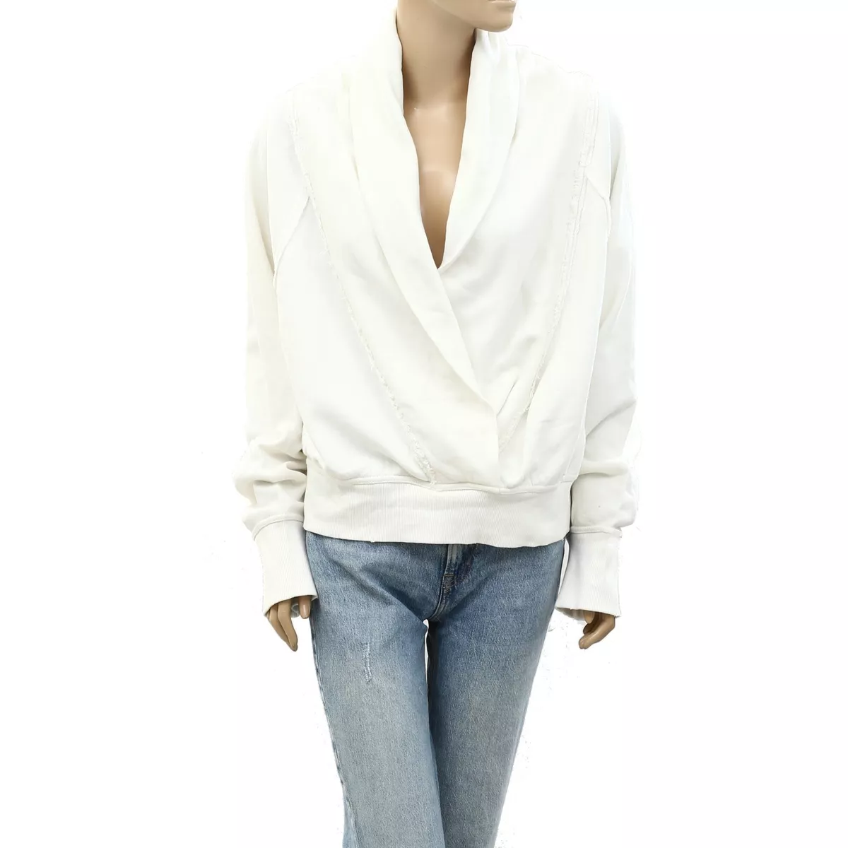 Wrap sweatshirt cheap women's