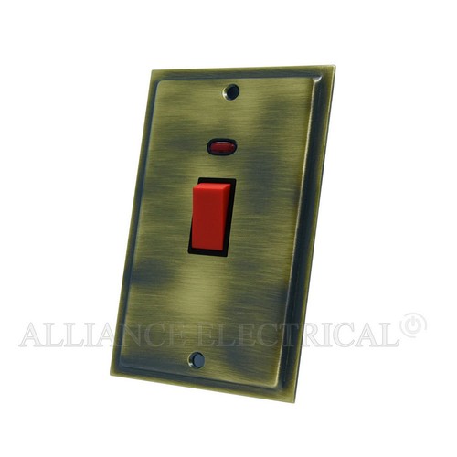Interruptor de toma de salida de toma de salida de salida de latón antiguo bronce oscuro de gama completa Slimline - Imagen 28 de 37