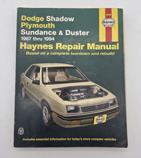 Haynes Repair Manual 1987 - 1994 Dodge Shadow & Plymouth Sundance & Duster 30055