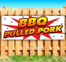 BBQ PULLED PORK Advertising Vinyl Banner Flag Sign Many Sizes USA