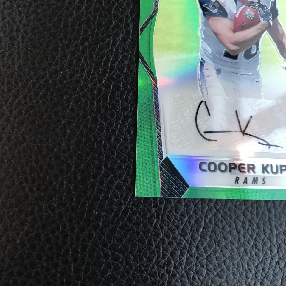 2017 PANINI PRIZM COOPER KUPP AUTO ROOKIE RC Retail Green Ultra Rare! SSP NM+ - Image 4 of 4