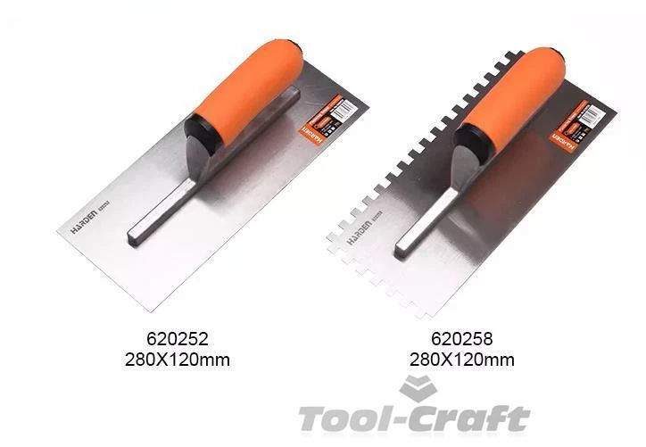 HARDEN trowel set 2 pcs, soft grip handle size 280mm by 120mm 