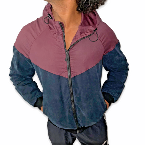 Super Rare NSW Italy Nike Sportswear Windrunner Heavy Maroon Black Small - Picture 1 of 9