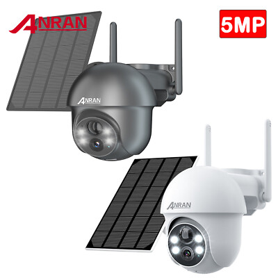 ANRAN 5MP Funk WLAN WIFI IP Kamera Außen Set Überwachungskamera Outdoor Solar