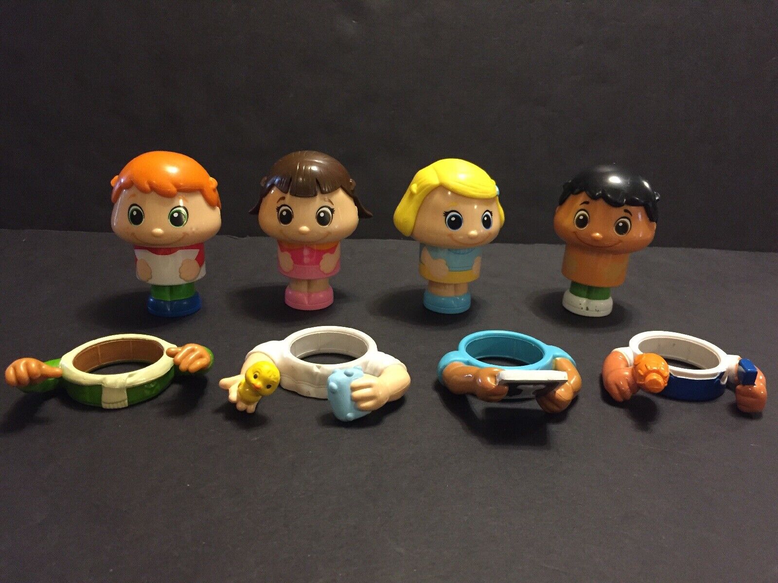Lot Of 4 Spinmaster Pop On Special price Pals New Orleans Mall Girls Boys Figures Arms Toy P 3