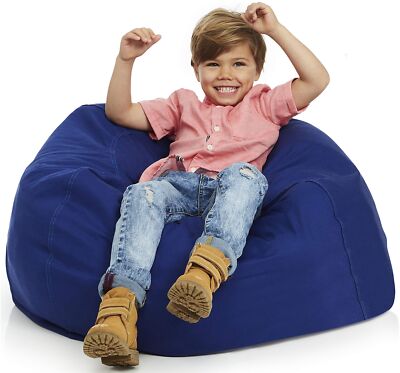 Bean Bag Chair Cover | Stuffed Animal Storage | 38'' Width Extra Large | 100% ...