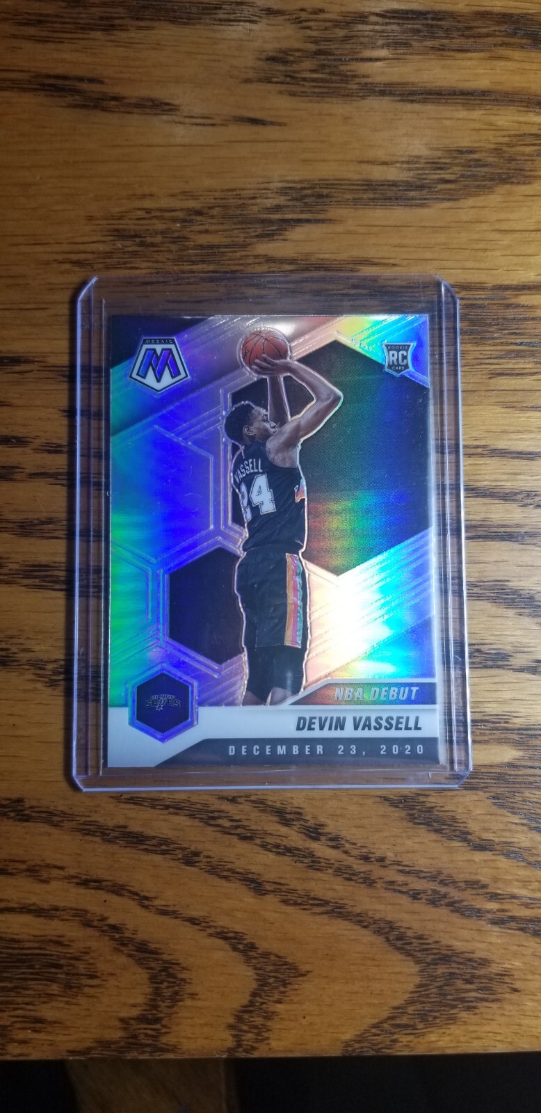 2020 Panini Mosaic #278 Devin Vassell Silver RC Rookie San Antonio Spurs