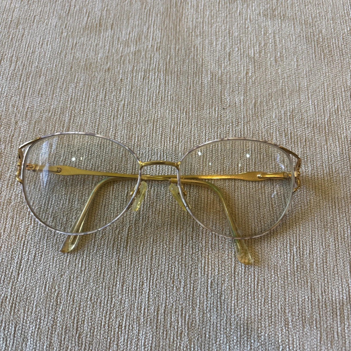 Vtg Sophia Loren M48 Eyeglasses Frame Gold Filigree MOP Temple 306 17 135 Sophia Loren Eyeglasses Frames BEAU RIVAGE 48 057 Gold  main image 4